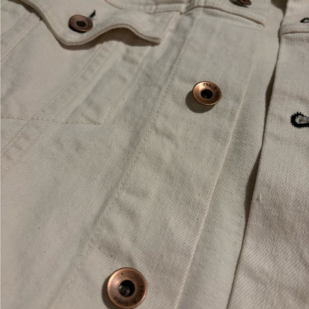 White Jean Jacket - Picture 4 of 4